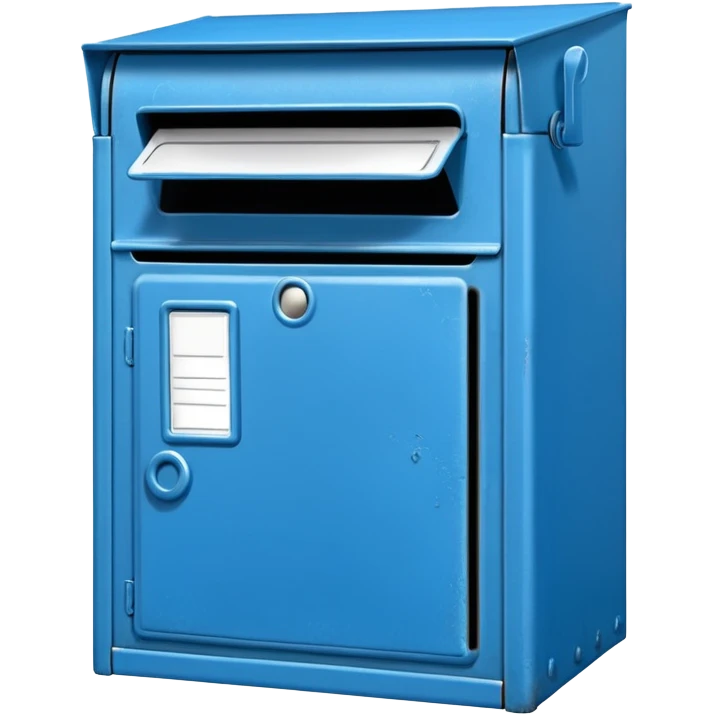 empty open blue postbox emoji