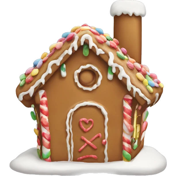 gingerbread house emoji
