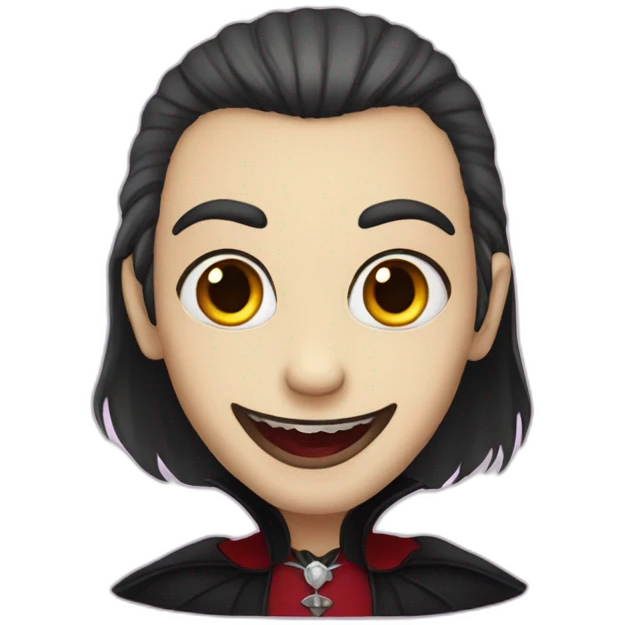 chat vampire bisous emoji