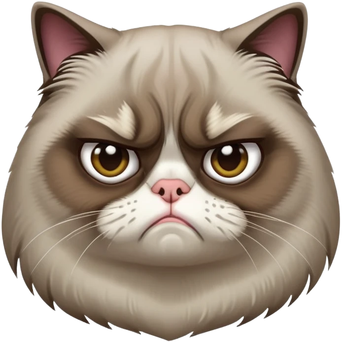 grumpy cat, emoji