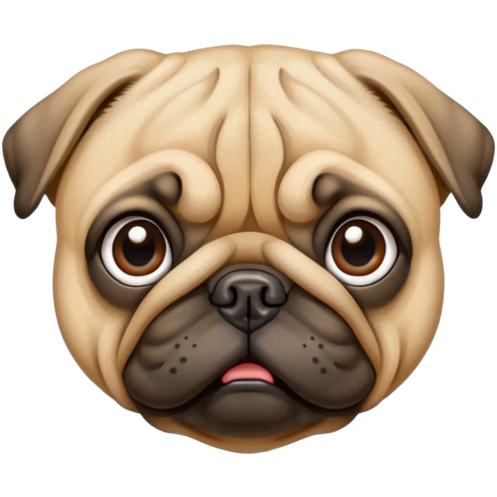 Perro de raza pug  emoji