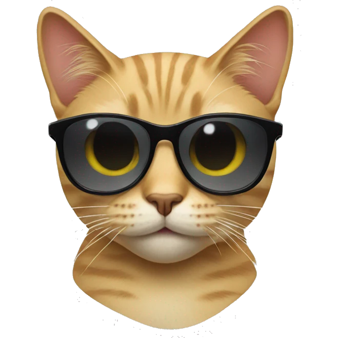 Cat with sunglasses emoji