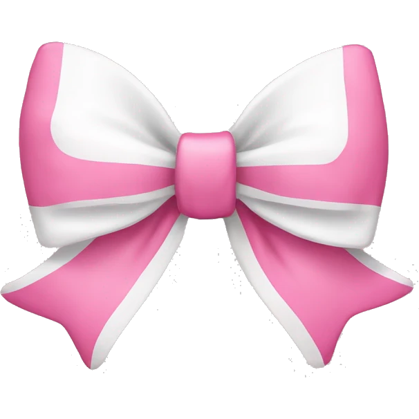 pink and white bow emoji