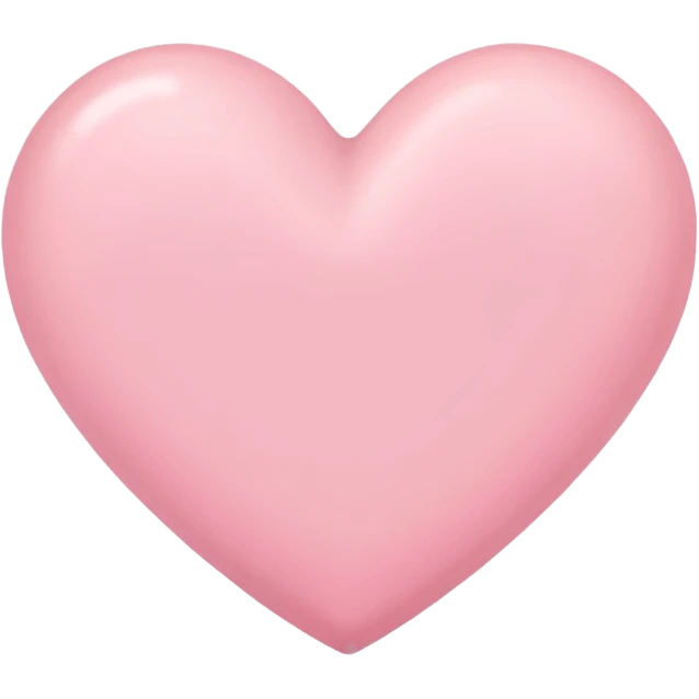 Pink pastel heart emoji