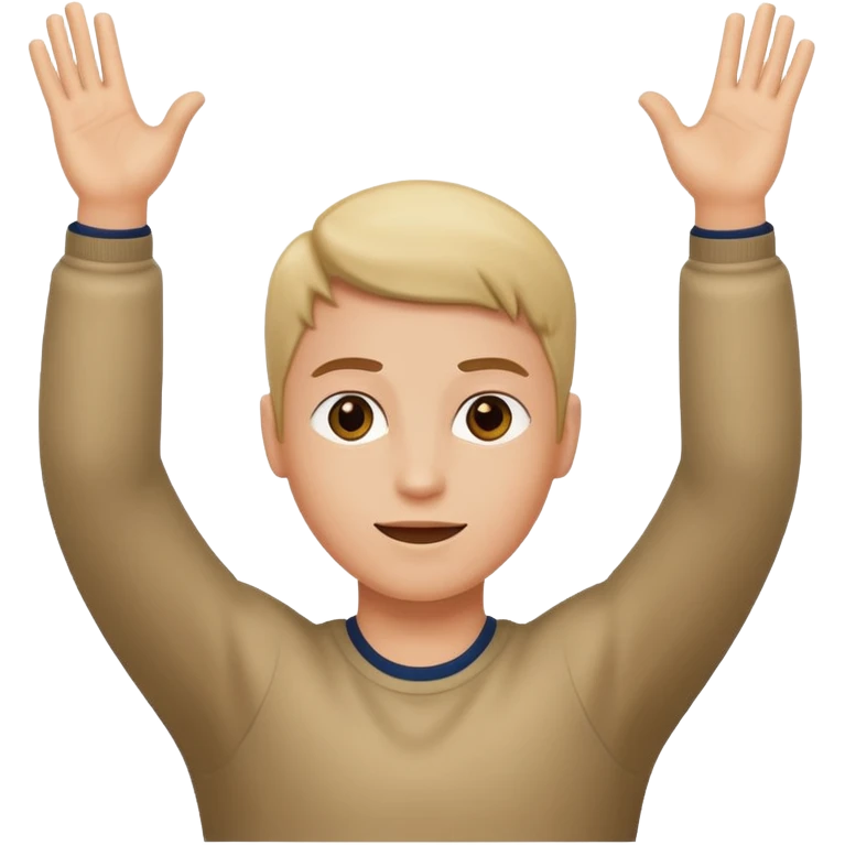 Arms up to the side emoji