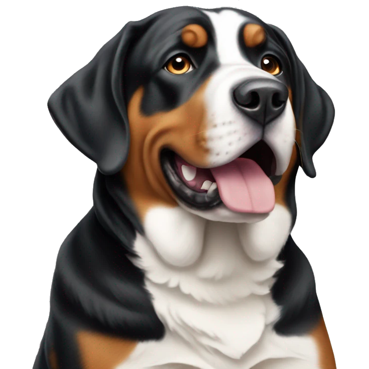 Great swiss mountain dog emoji