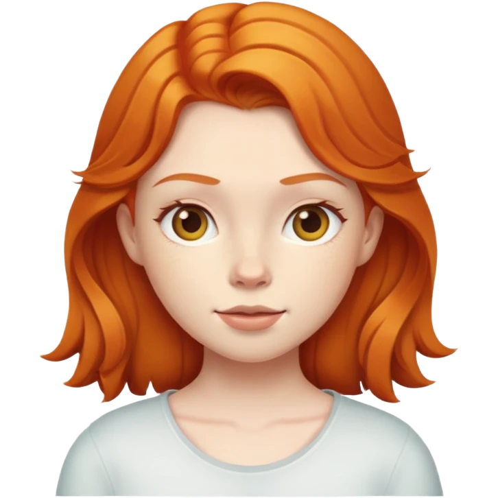 Ginger girl dillydallying emoji