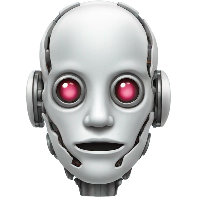 Robot with a human brain emoji