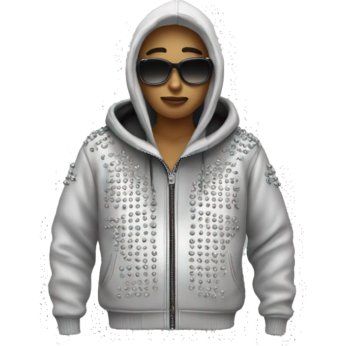 Studded scuba sweatshirt emoji