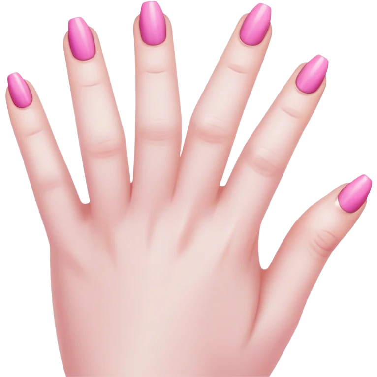 Pink painted nails emoji