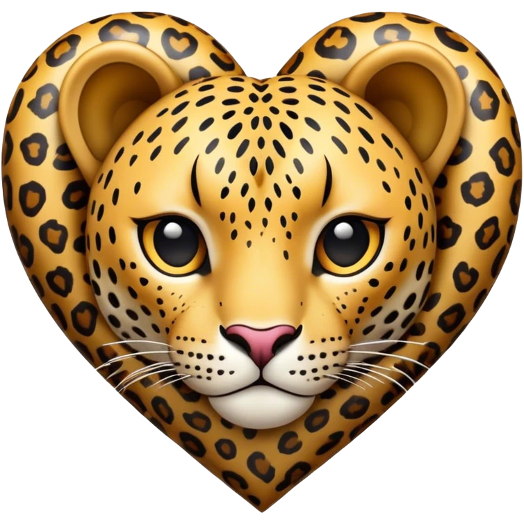 corazón de leopardo emoji