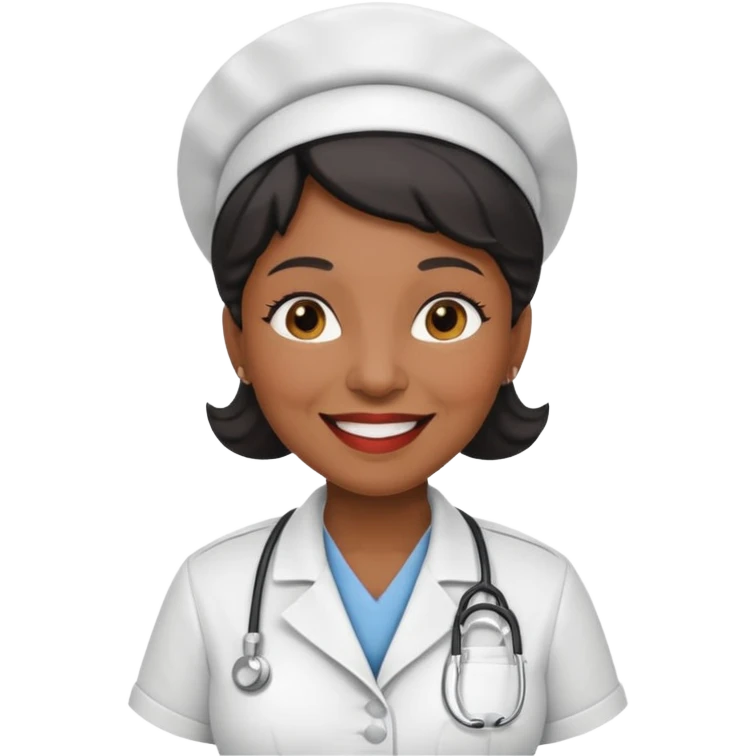 old black woman nurse emoji