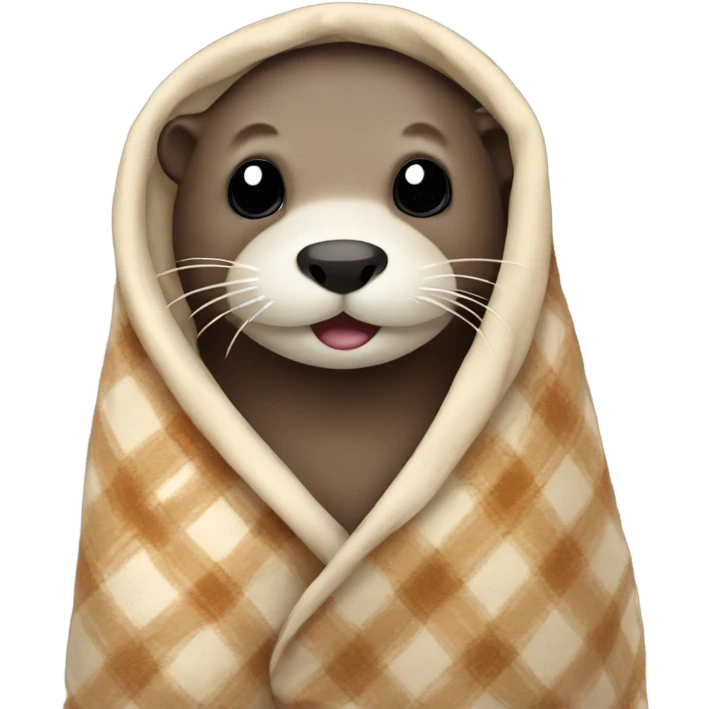 Otter in a blanket  emoji