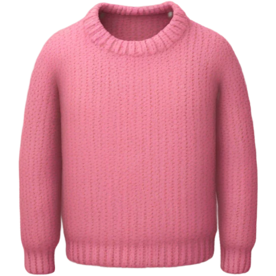 Sweater pink emoji