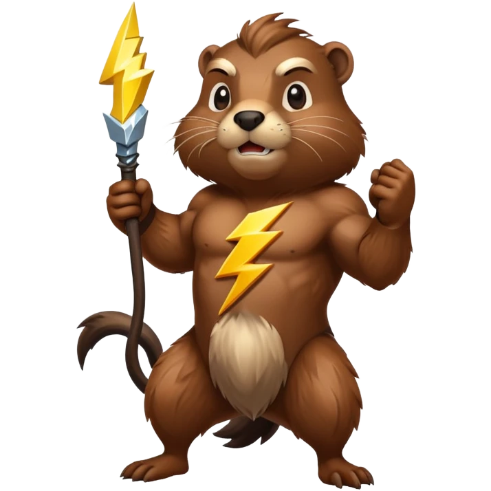 Beaver that looks like Zeus  emoji