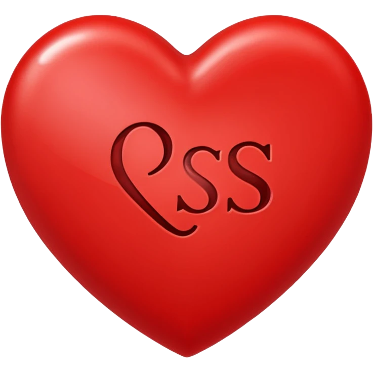 a love heart with A+S in it emoji