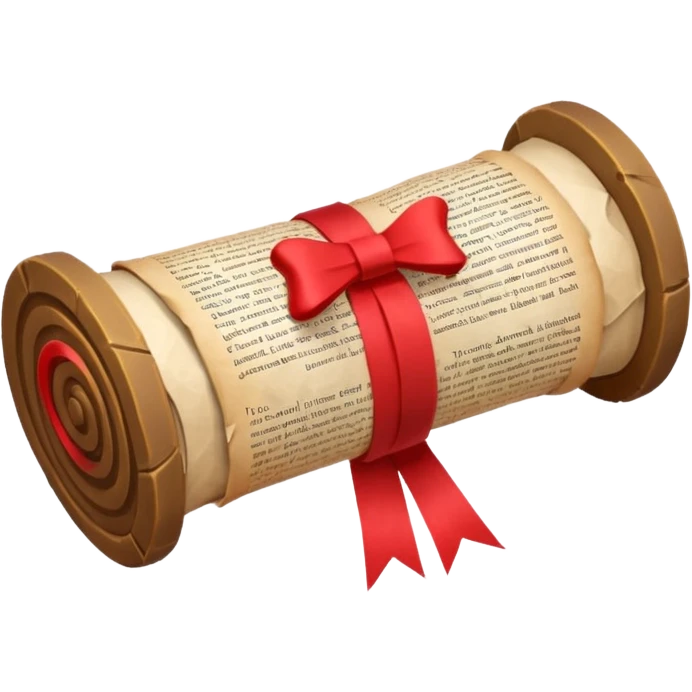 low poly magic spell scroll emoji