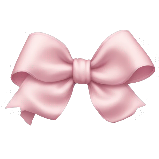 Light pink bow emoji
