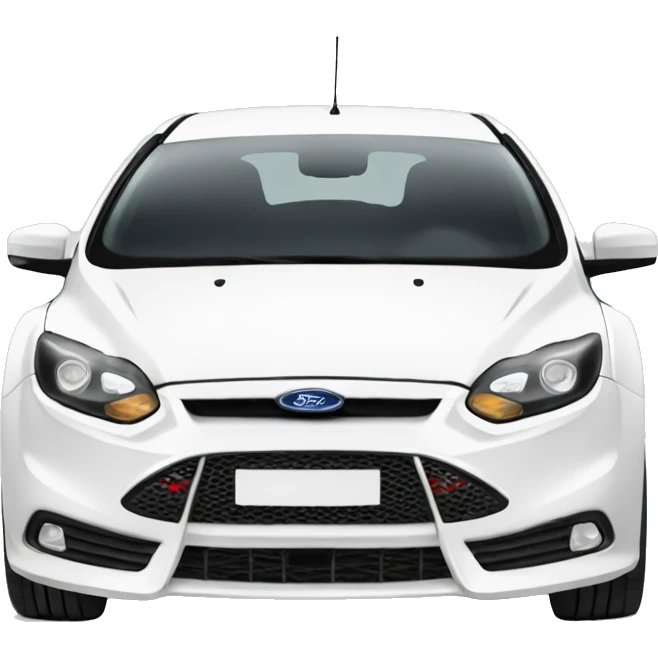 White ford focus st  emoji