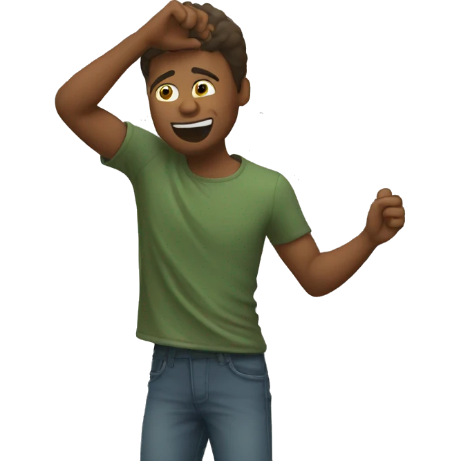 Guy who do the dab  emoji