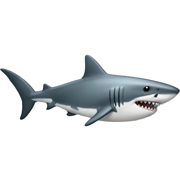 A half human half shark  emoji