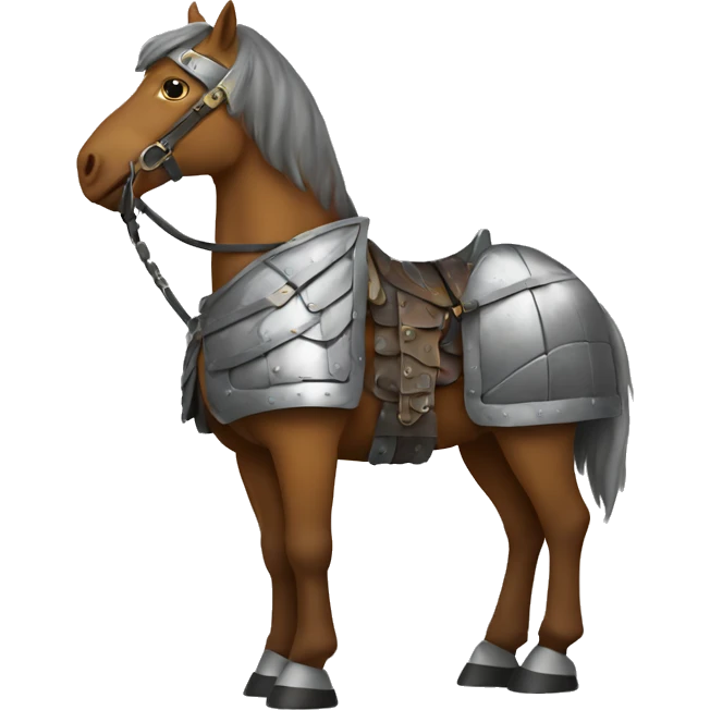 Horse with armour emoji
