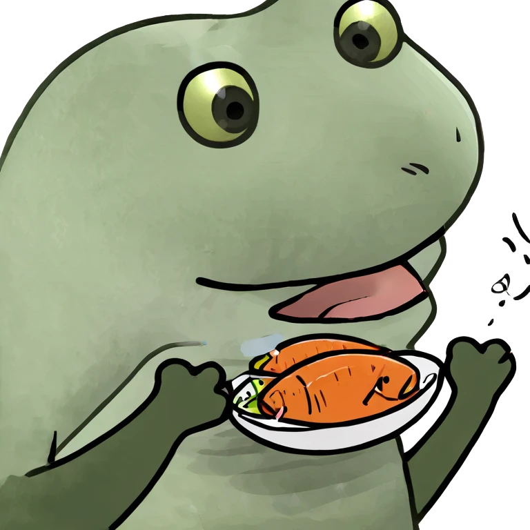 Gatto che mangia pesce mentre balla  emoji