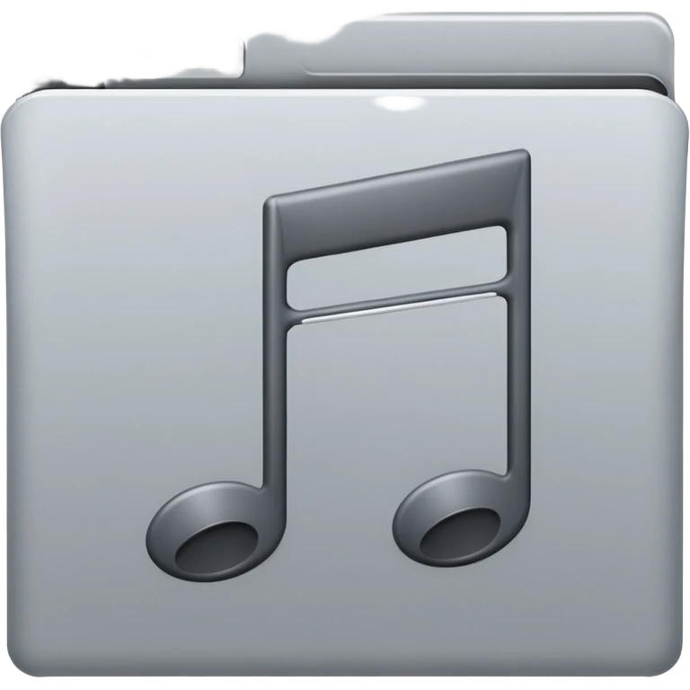 mac os icon audio note emoji
