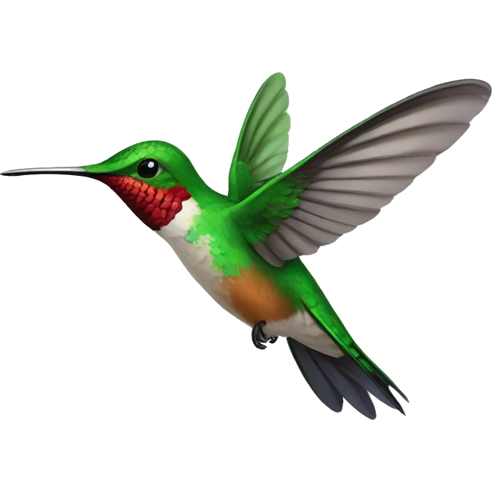 Hummingbird flying emoji