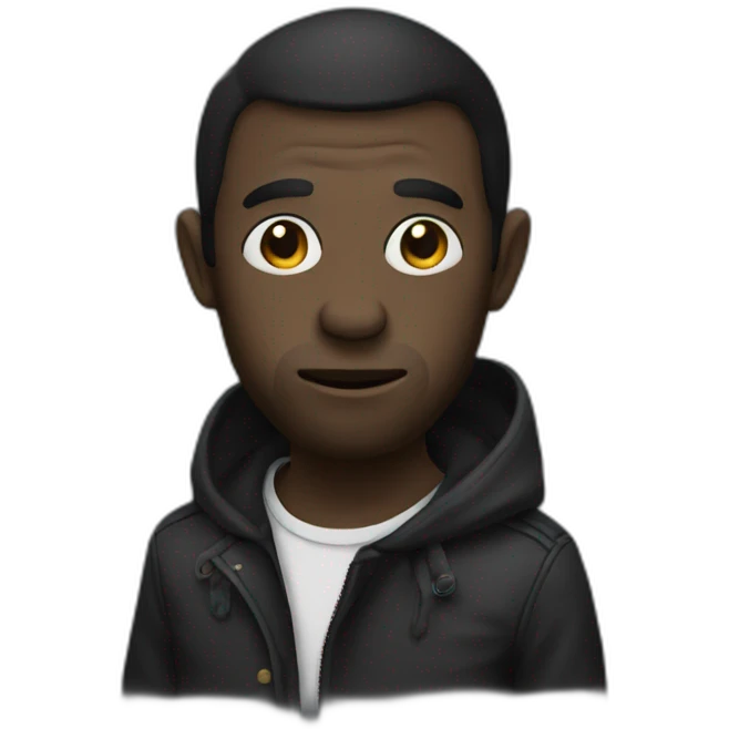 Singe noir emoji