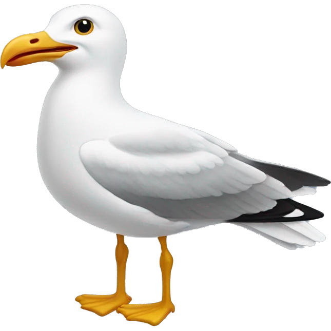 seagull wearing flip flops  emoji