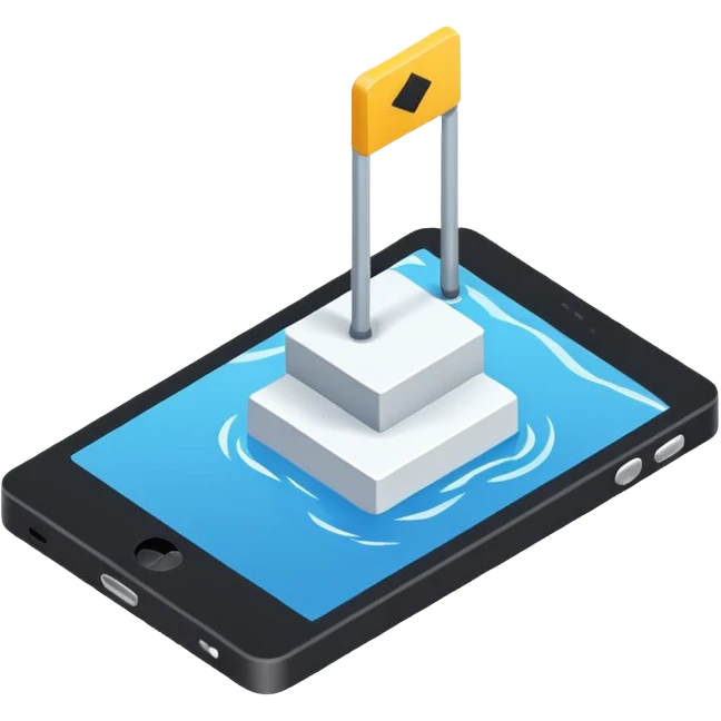 Draw a blocknote, an isometric camera with a High-Angle Shot emoji