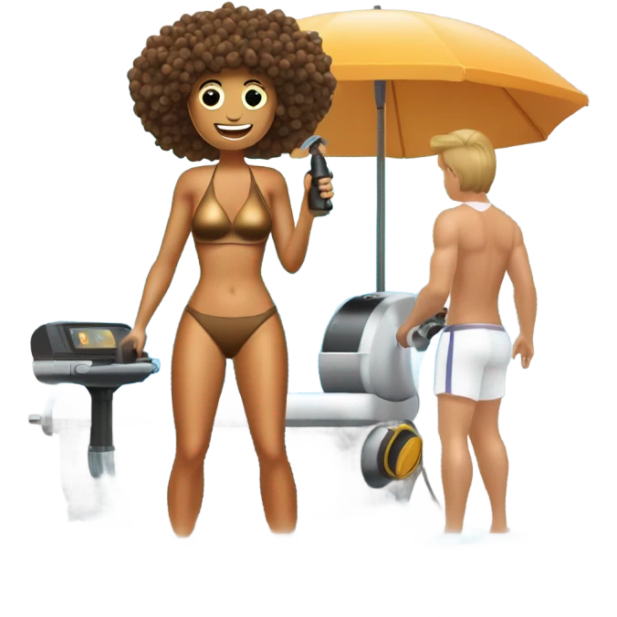 Spray tanning emoji