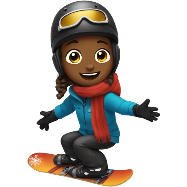 Me snowboarding  emoji