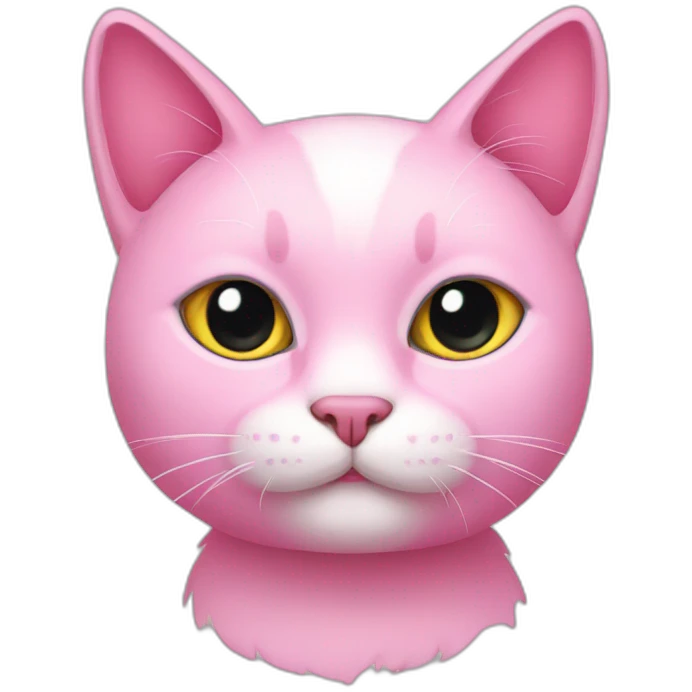 Pink cat emoji