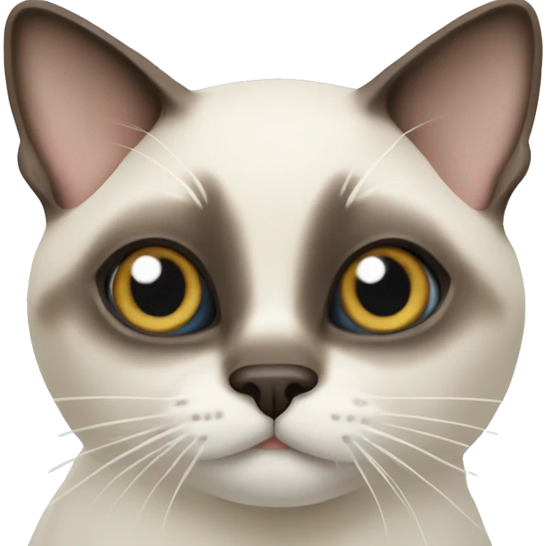 Snowshoe Siamese cat emoji