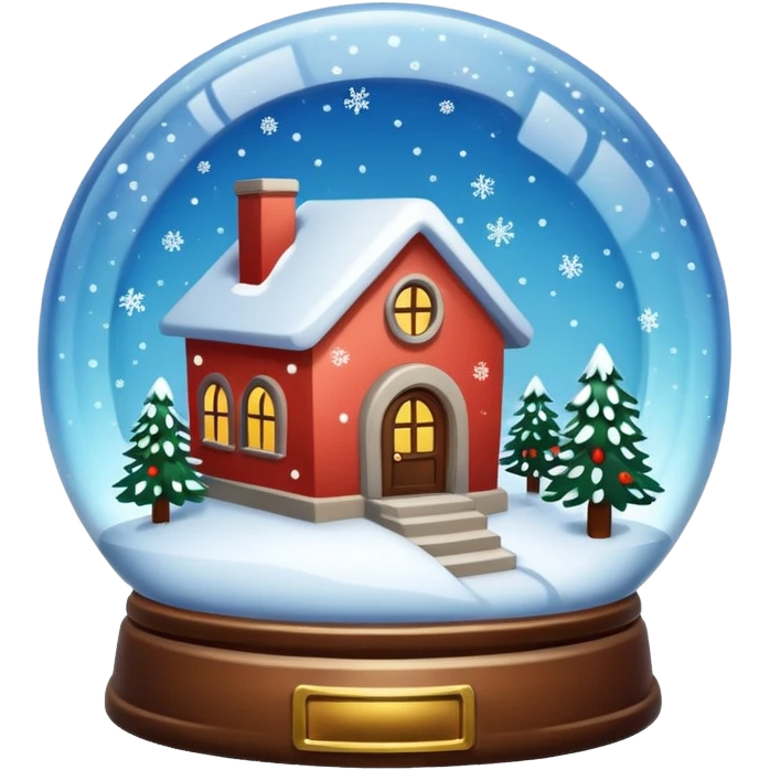 house in snow globe emoji