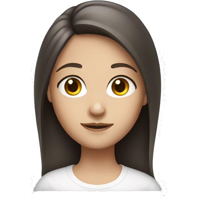 white brunette girl emoji