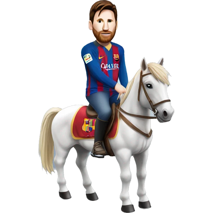 Messi sur un Cheval  emoji