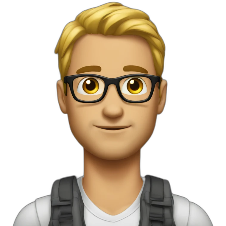 Nerd - tall - men - muscler emoji