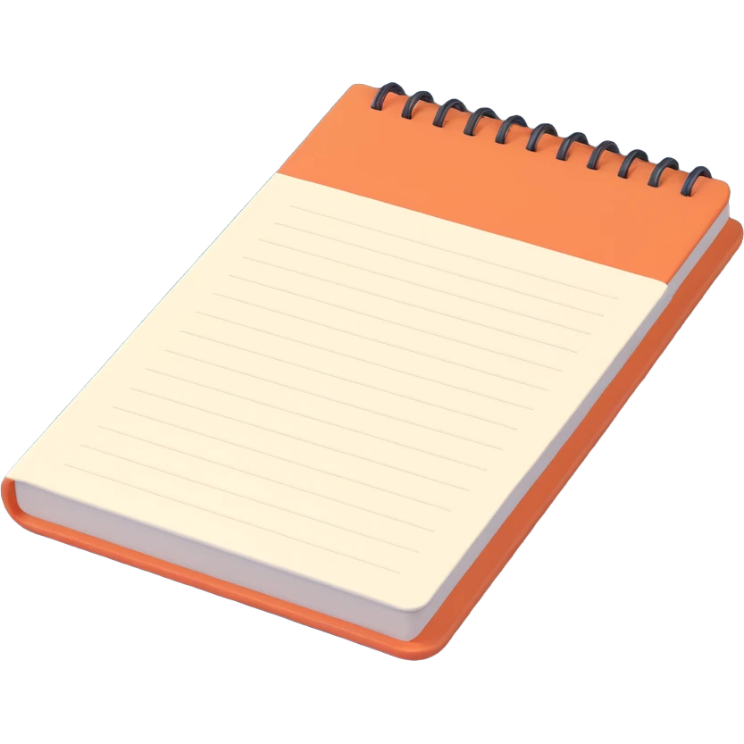 a notebook with homework emoji