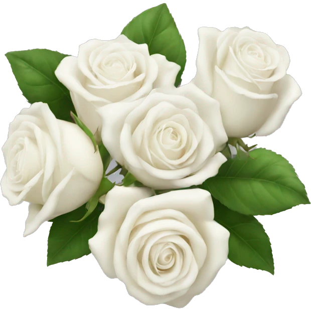 white roses emoji
