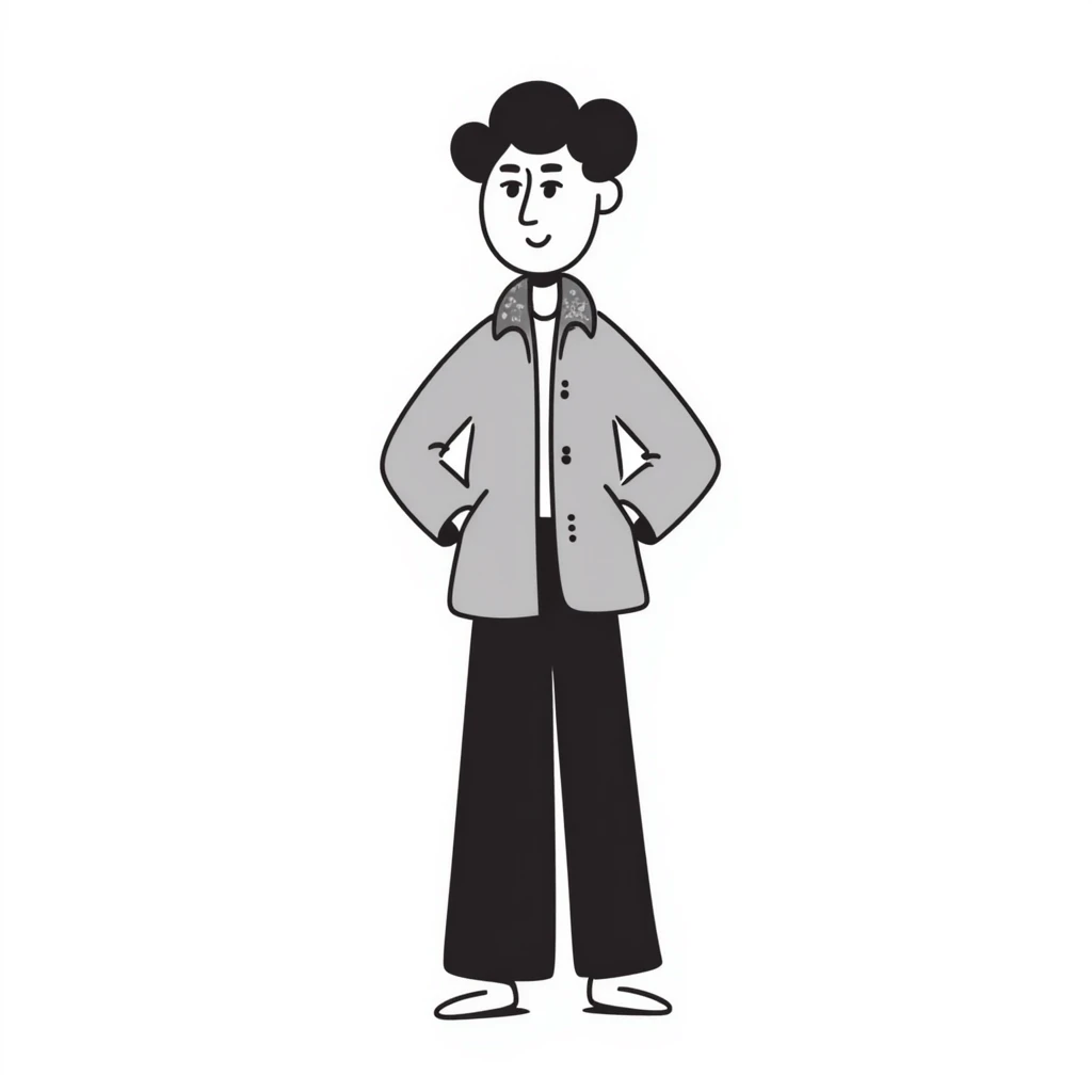 grey jacket, color #8a8b8a emoji