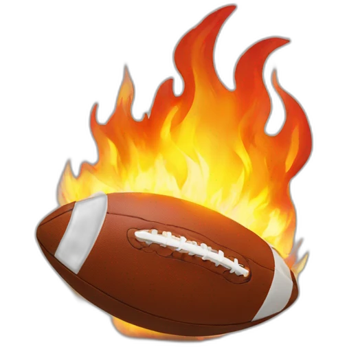 Football in Fire emoji
