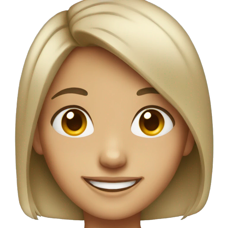 Girl smiling  emoji