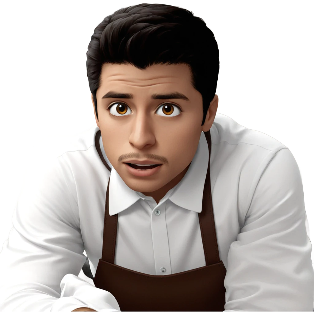 male in white collared shirt emoji