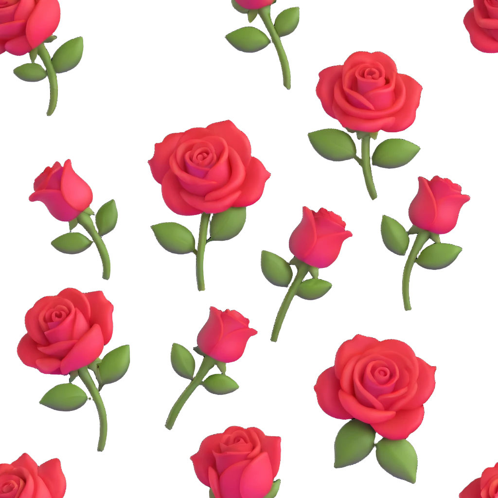 red rose emoji