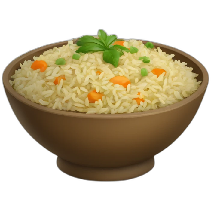 a bowl of Uzbek pilaf emoji