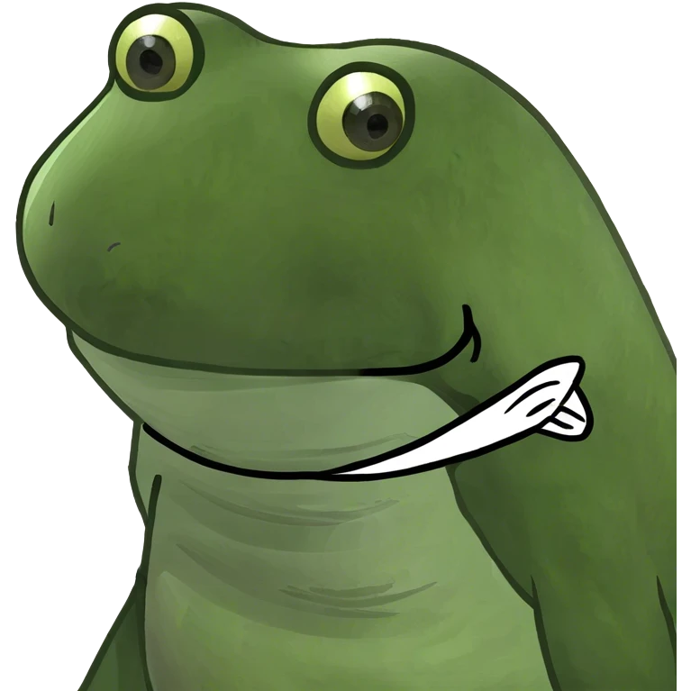 bufo wearing a mask emoji