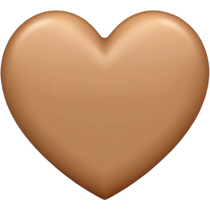 Light brown heart emoji
